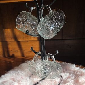 Set of 4 Vintage Princess House Fantasia Mugs (Stand Not Included)